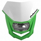 Пластик обтекателя переднего Polisport 8657400041 White/Green