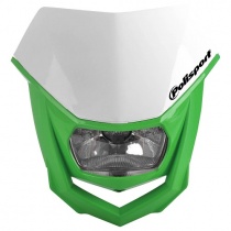 Пластик обтекателя переднего Polisport 8657400041 White/Green