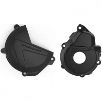 Комплект защиты крышки сцепления и генератора Polisport 90996 Black
