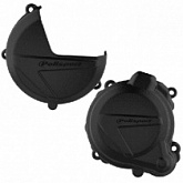 Комплект защиты крышки сцепления и генератора Polisport 90998 Black