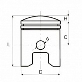 Поршень Motorace PSX-117 40,50 мм