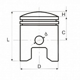Поршень Motorace PSX-124 40,75 мм