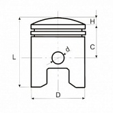 Поршень Motorace PSX-145 41,00 мм