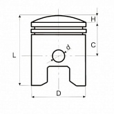 Поршень Motorace PSX-174 41,75 мм