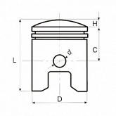 Поршень Motorace PSX-191 42,00 мм
