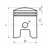 Поршень Motorace PSX-244 47,25 мм
