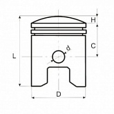 Поршень Motorace PSX-274 50,00 мм