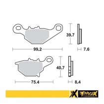 Колодки тормозные Pro-x 37.204502