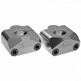 Проставки руля Accel BM-01 22/28 Silver h20