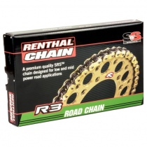 Цепь приводная Renthal 520 G&B R3-3/130L Gold/Black