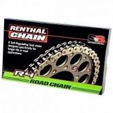 Цепь приводная Renthal 530 G&B R4-2/120L Gold/Black