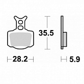 Колодки тормозные SBS 1006RSI