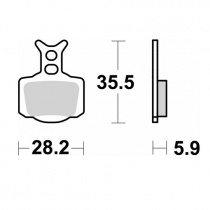 Колодки тормозные SBS 1006RSI
