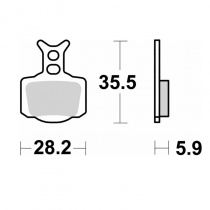 Колодки тормозные SBS 1006SI