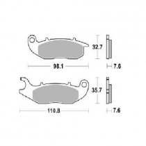 Колодки тормозные SBS 228CT