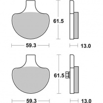 Колодки тормозные SBS 579H.CT