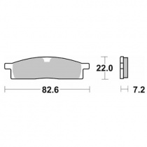 Колодки тормозные SBS 589RSI