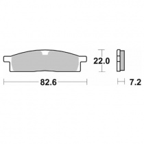 Колодки тормозные SBS 589SI