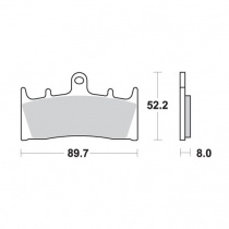 Колодки тормозные SBS 686RST