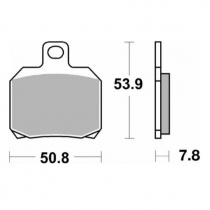 Колодки тормозные SBS 730RQ