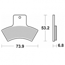 Колодки тормозные SBS 755SI