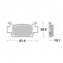Колодки тормозные SBS 829SI