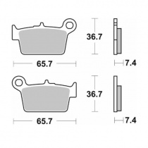 Колодки тормозные SBS 861HF