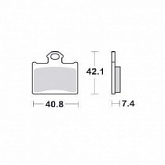 Колодки тормозные SBS 872RSI