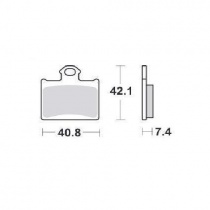 Колодки тормозные SBS 872RSI