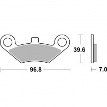 Колодки тормозные SBS 914RSI