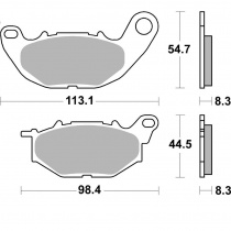 Колодки тормозные SBS 931RST