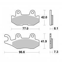Колодки тормозные SBS 974SI