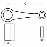 Шатун Motorace SHM-034