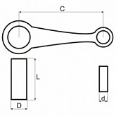 Шатун Motorace SHM-035