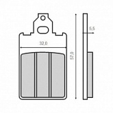 Колодки тормозные Sifam S1069