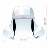 Стекло ветровое Motorace TVM-003 Clear