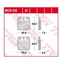 Колодки тормозные TRW Lucas MCB538SI