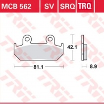 Колодки тормозные TRW Lucas MCB562TRQ