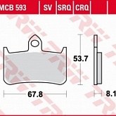 Колодки тормозные TRW Lucas MCB593TRQ