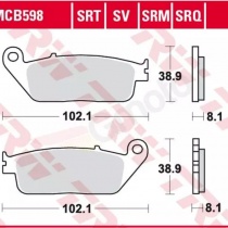 Колодки тормозные TRW Lucas MCB598TRQ