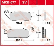 Колодки тормозные TRW Lucas MCB677SH
