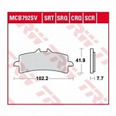 Колодки тормозные TRW Lucas MCB792TRQ