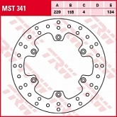 Диск тормозной TRW Lucas MST341