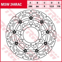 Диск тормозной TRW Lucas MSW244RAC
