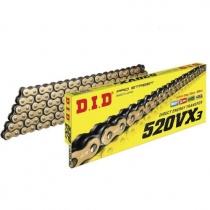 Цепь приводная DID 520 G&B VX3/096 Gold/Black