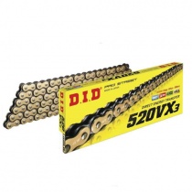 Цепь приводная DID 520 G&B VX3/116ZB Gold/Black