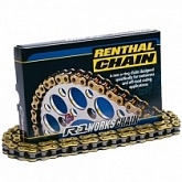Цепь приводная Renthal 520 G&B R1/118 Gold/Black