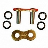 Замок цепи приводной DID 520 G&B DZ2/1-RJ Gold/Black