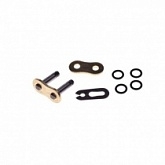 Замок цепи приводной Iris 525 G&B OR/1-FJ Gold/Black