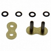Замок цепи приводной JT 520 G&B X1R2/1-ZJ Gold/Black